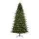 Glitzhome 9ft Pre-Lit Green Full Fir Artificial Christmas Tree with 2450 Warm White/Multi-color Horse Race LED Lights, 9 Function w/Foot Pedal and Remote Control, Simple Setup