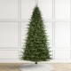 Glitzhome 9ft Pre-Lit Green Full Fir Artificial Christmas Tree with 2450 Warm White/Multi-color Horse Race LED Lights, 9 Function w/Foot Pedal and Remote Control, Simple Setup
