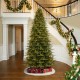 Glitzhome 11ft Pre-Lit Green Full Fir Artificial Christmas Tree with 3200 Warm White/Multi-color Horse Race LED Lights, 9 Function w/Foot Pedal and Remote Control, Simple Setup
