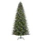 Glitzhome 11ft Pre-Lit Green Full Fir Artificial Christmas Tree with 3200 Warm White/Multi-color Horse Race LED Lights, 9 Function w/Foot Pedal and Remote Control, Simple Setup
