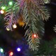 Glitzhome 11ft Pre-Lit Green Full Fir Artificial Christmas Tree with 3200 Warm White/Multi-color Horse Race LED Lights, 9 Function w/Foot Pedal and Remote Control, Simple Setup