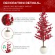 Glitzhome 41"H  Christmas berry  Porch Tree