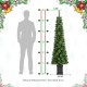 Glitzhome 6ft Pre-Lit Green Cashmere Pine Christmas Porch Tree With pinecones,130 Warm White/Multi-color Lights,9 Function w/Remote control