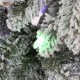 Glitzhome 6ft Pre-Lit Flocked Artificial Christmas Tree with 150 Warm White C3 Clear LED Lights,9 function w/Foot Pedal