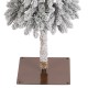 Glitzhome 7.5ft Pre-Lit Flocked Artificial Christmas Tree with 250 Warm White C3 Clear LED Lights,9 function w/Foot Pedal