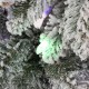 Glitzhome 7.5ft Pre-Lit Flocked Artificial Christmas Tree with 250 Warm White C3 Clear LED Lights,9 function w/Foot Pedal