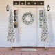Glitzhome 7.5ft Pre-Lit Flocked Artificial Christmas Tree with 250 Warm White C3 Clear LED Lights,9 function w/Foot Pedal