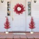 Glitzhome Set of 2 41"H  Christmas berry  Porch Tree