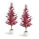 Glitzhome Set of 2 41"H  Christmas berry  Porch Tree