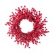 Glitzhome Set of 5 41"H  Christmas berry  Porch Tree Set and matched 6ft Garland set and matched 25"D Christmas Red Berries Wreath