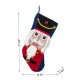 Glitzhome 21"L Hooked Stocking, Nutcracker