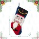 Glitzhome 21"L Hooked Stocking, Nutcracker