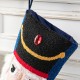 Glitzhome 21"L Hooked Stocking, Nutcracker