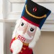 Glitzhome 21"L Hooked Stocking, Nutcracker