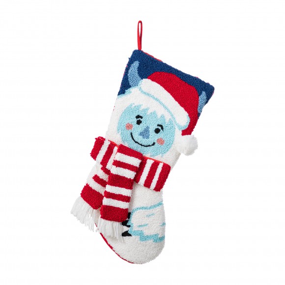Glitzhome 21"L Hooked Stocking, Yeti