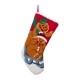 Glitzhome 21"L Hooked Stocking, Gingerbread Man