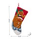 Glitzhome 21"L Hooked Stocking, Gingerbread Man