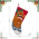 Glitzhome 21"L Hooked Stocking, Gingerbread Man