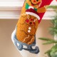 Glitzhome 21"L Hooked Stocking, Gingerbread Man
