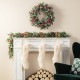 Glitzhome 22"L White Knitted Christmas Stocking with Pompon Tassel