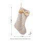 Glitzhome 2pk 21"L Faux Fox Fur Christmas Stocking with Bow