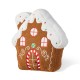 Glitzhome 17"H Christmas Gingerbread House Shaped Pillow