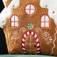 Glitzhome 17"H Christmas Gingerbread House Shaped Pillow