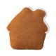 Glitzhome 17"H Christmas Gingerbread House Shaped Pillow