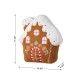 Glitzhome 17"H Christmas Gingerbread House Shaped Pillow