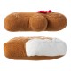 Glitzhome Set of 2 Christmas Gingerbread Man and Gingerbread House Shaped Pillow