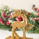Glitzhome Set of 3 Christmas Resin Tree and Reindeer Stocking Holder