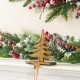 Glitzhome Set of 3 Christmas Resin Tree and Reindeer Stocking Holder