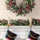 Glitzhome Set of 2 Christmas Resin Nutcracker Stocking Holder
