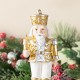 Glitzhome Set of 2 Christmas Resin Nutcracker Stocking Holder