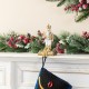 Glitzhome Set of 2 Christmas Resin Nutcracker Stocking Holder