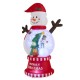 Glitzhome 8FT Lighted inflatable Snowman Globe Scene Decor