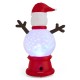 Glitzhome 8FT Lighted inflatable Snowman Globe Scene Decor