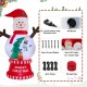 Glitzhome 8FT Lighted inflatable Snowman Globe Scene Decor