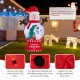 Glitzhome 8FT Lighted inflatable Snowman Globe Scene Decor