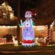 Glitzhome 20FT Giant DISCO Lighted Inflatable Skiing Snowman