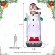 Glitzhome 20FT Giant DISCO Lighted Inflatable Skiing Snowman
