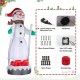 Glitzhome 20FT Giant DISCO Lighted Inflatable Skiing Snowman