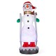 Glitzhome 20FT Giant DISCO Lighted Inflatable Skiing Snowman
