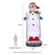 Glitzhome 20FT Giant DISCO Lighted Inflatable Skiing Snowman