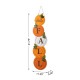 Glitzhome 41.75"H Fall and Christmas Double Sided Wooden Pumpkin and Ornament Porch Sign