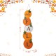 Glitzhome 41.75"H Fall and Christmas Double Sided Wooden Pumpkin and Ornament Porch Sign