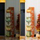 Glitzhome 42"H Lighted Fall Wood Stacked Pumpkins Welcome Porch Sign w/Timer