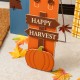 Glitzhome 36"H Fall S/3 Wood Sacrecrow Family Porch Decor, Two Function (S/3 or Single Piece)