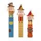 Glitzhome 36"H Fall S/3 Wood Sacrecrow Family Porch Decor, Two Function (S/3 or Single Piece)