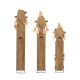 Glitzhome 36"H Fall S/3 Wood Sacrecrow Family Porch Decor, Two Function (S/3 or Single Piece)